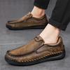 Non-Slip Outdoor Hiking Shoes Soft Cowhide Mens Casual Shoe Trainers New Leather Men Loafers High Quality Male Slip On Flats