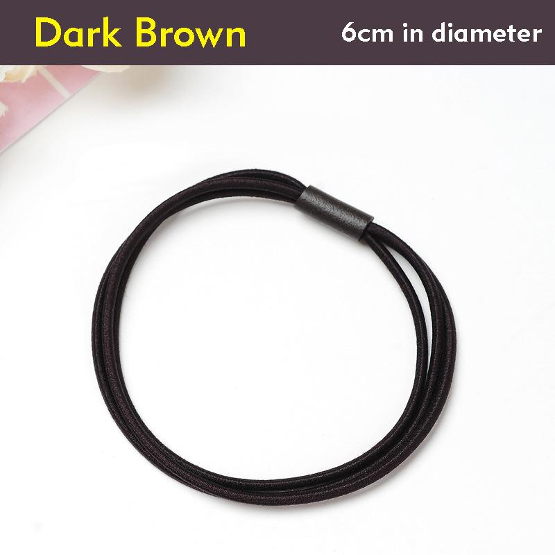 5Pcs/Lot Fashion Women Girls Rubber Bands Ponytail Holder Three-layer Elastic Hairbands Simple Solid Hair Accessories Scrunchie