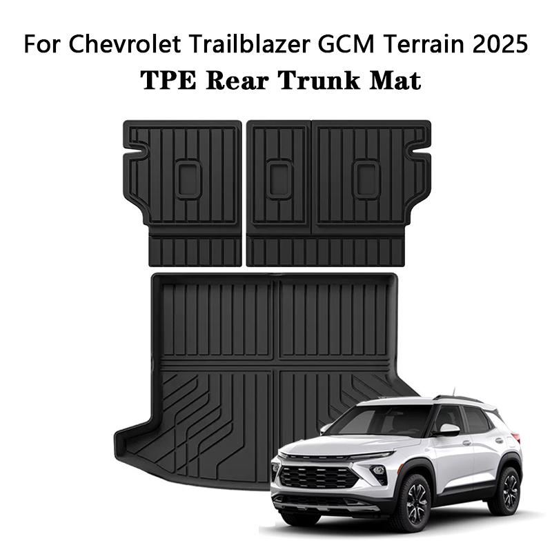 For Chevrolet Trailblazer GMC Terrain 2025 Car Trunk Mat TPE All Weather Rear Seat Backrest Mat Rear Trunk Cargo Liner Floor Mat