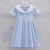 Girls' Summer Sailor Collar Dress: Korean Style JK Uniform Skirt