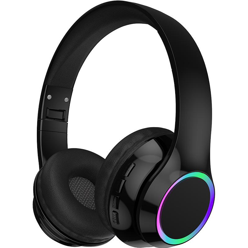 Беспроводные полноразмерные Bluetooth-наушники P102 со светодиодной подсветкой - Игровые и Музыкальные, Версия Type-C