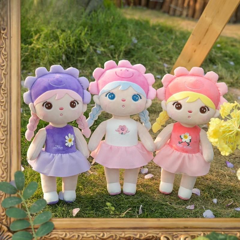 Girl Series Flower Plush Toy Doll With Pp Cotton Doll For Kids Decoration Gift