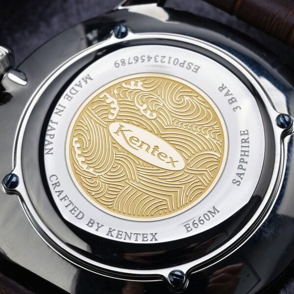Мужские автоматические наручные часы Kentex ESPY Dress Open Heart Шампанское Серебристый SS E660M-02