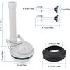 Комплект для замены 3-дюймового сливного клапана с прокладкой и болтами - Совместим с двухкомпонентным унитазом American Standard 738921-100.0070A