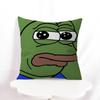 П-Пепе Лягушка Смешной Мультяшный Офисная Подушка Чехол Подушки Чехол для Подушки Автомобиля 45X45СМ Наволочка для Поясничной Подушки Наволочка для Диванной Подушки