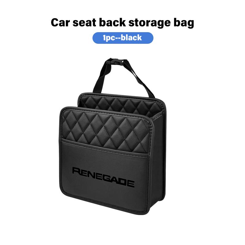 AKI2 For Jeep Multifunction Car Backseat Storage Bag Tissue Water Cup Holder Auto Organizer Accessories JK JL JKU TJ YJ CJ Wrangler