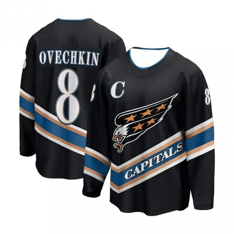 Mens Long Sleeve Duck Print Hockey Jersey T-Shirt Loose Fit Casual Sport Tee Youth