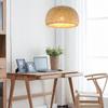 Wicker Rattan Fixture Vintage Style Light Bamboo Ceiling Lamp Pendant Hanging Light For Home Decor Pendant Light
