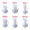 6Pcs 3D Chess Piece Silicone Mold International Chess Queen King Epoxy Resin Casting Mould