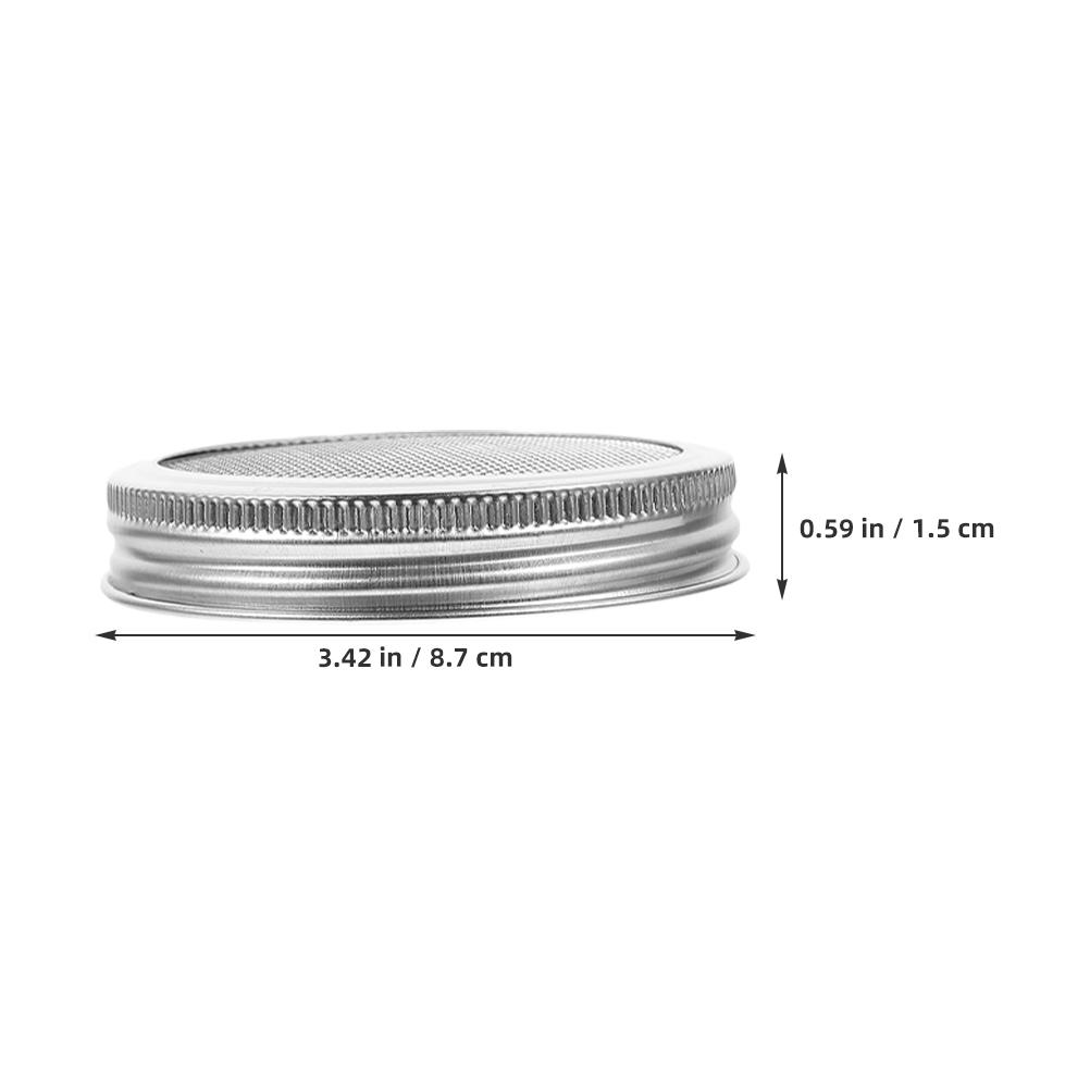 8pcs Stainless Steel Sprouting Lids 70Mm For Wide Mouth Jar Broccoli Beans Germination Indoor Planting Kit Jar Sprout Lids