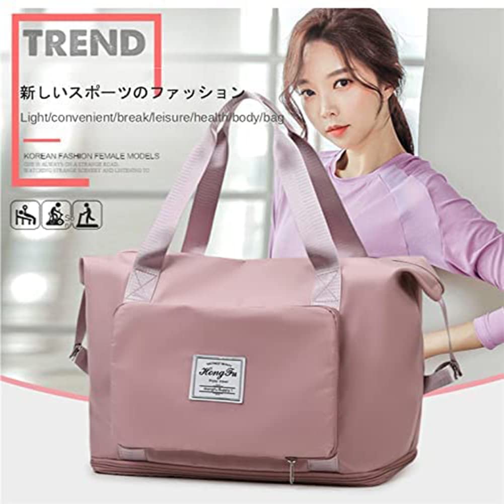 Gym Large Capacity Travel Sports Foldable Travel Travel Shoe Travel 2 School Business Unisex [cnstone] Bag, Bag, Bag, Bag, Waterproof, Nylon,