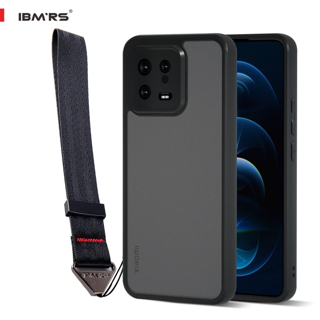 (Comes with wrist strap)IBMRS for Xiaomi 13 Case,camouflage Shockproof matte Phone Case