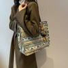 Большая вместительная холщовая сумка в этническом стиле для женщин, новый стиль, студенческая сумка для поездок на работу, ручная сумка через плечо