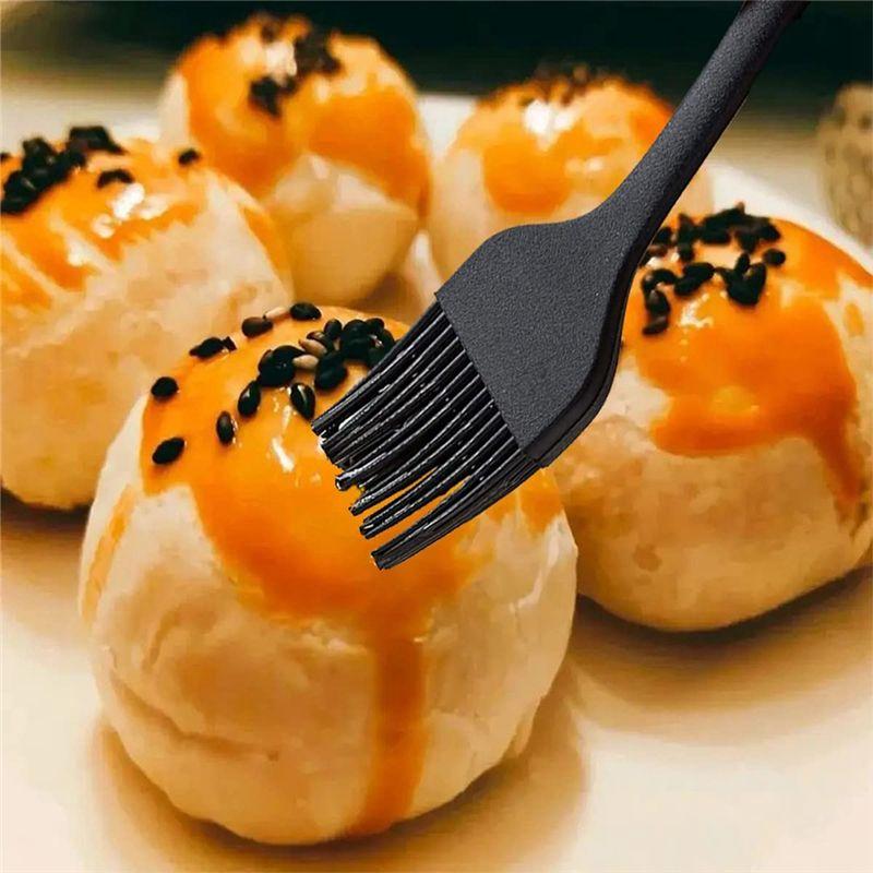 AEE2-Heat Resistant Food Brush For BBQ,Food Grade Silicone Brush For Spreading Sauce/Oil/Egg/Kitchen Brushes For Cooking