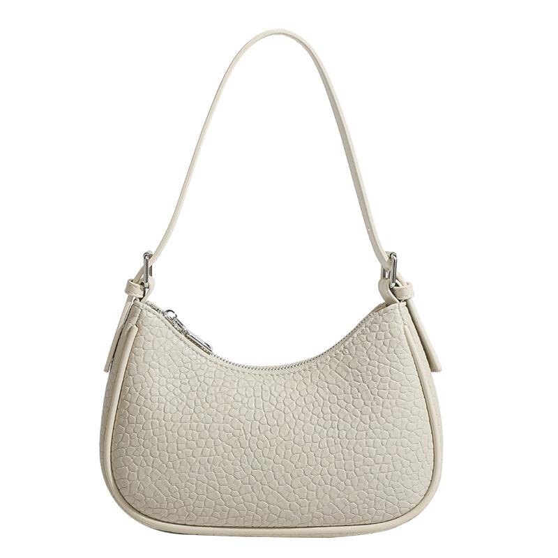 Трендовая Сумка на Плечо с Текстурой Нишевый Дизайн Женская Сумка Модная Универсальная Сумка через Плечо Сумка-Багет