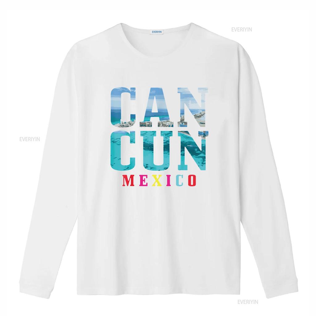 Womens Cancun Mexico Beach Summer Vacation Souvenir T Shirt vintage Washed Stretched graphic Soft Slightly Unisex Breathable