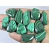12Pcs Natural Green Malachite Fancy Cabochon Loose Gemstone 275Cts. Lot C-467