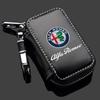 Car Key Wallet Housekeeper Key Case Mini Card Bag For Alfa Romeo STELVIO Giulia 159 Giulietta 147 Mito 156 MTO Car AccessoriesAZ9 
