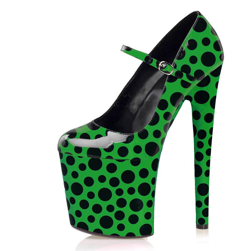 Женские яркие низкие сапоги из лакированной кожи 20 см, пикантные ботинки на высоком каблуке-шпильке с круглым носком, обувь для танцев на шесте, большие размеры
