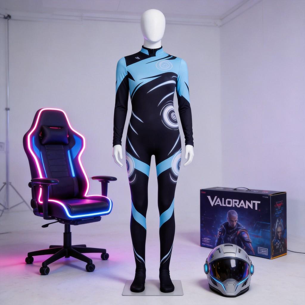 Костюм для косплея Valorant Женский облегающий комбинезон для игровой аниме-конвенции