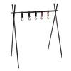 Outdoor Hanging Rack Picnic Cookware Hanging Rack 4 Foot Tripod Collapsible Aluminium Alloy Heavy