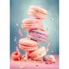 Fashion Pink Food Ice Cream Macaron Poster Pop Canvas Painting Print Wall Art HD Picture Girls Room Nursery Home Decor Frameless