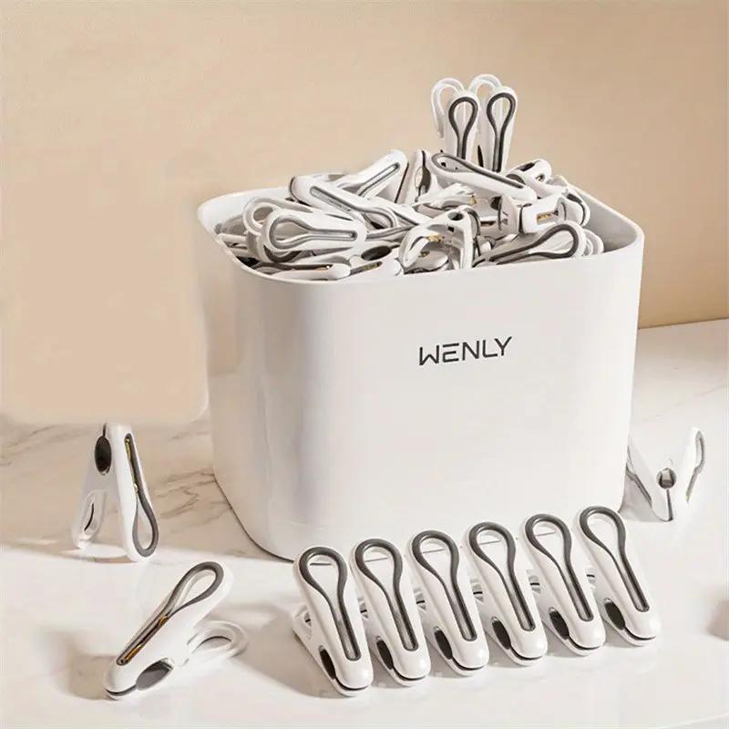 24/36 шт. ветрозащитные прищепки для сушки на воздухе одежды, носков, нижнего белья, фиксированные булавки для домашнего хозяйства, небольшие зажимы для запечатывания пакетов с закусками