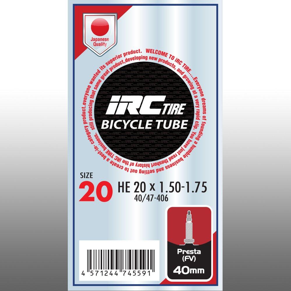 Камера для велосипеда IRC Tire HE 20 Клапан Presta 40мм 29793J × 1.50-1.75