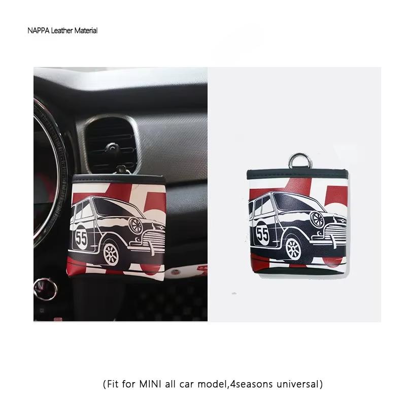 For MINI COOPER Car Air Vent Outlet Storage Bag Accessories For MINI COOPER F54 F55 F56 F60 R55 R56 R60 Countryman t3