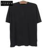 FILIPPO DE LAURENTIIS Unused Crepe Cotton Crew Neck Knit T-Shirt, Black, Size 50, 4110-TSOMC11 Tops 50 blackUsed