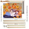 RUOPOTY With DIY Frame Animals DIY Painting By Numbers Handmade Oil Painting Kits Acrylic Picture Canvas Painting For Wall Art