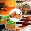 Balcony Natural Hanging Planter Basket Cuttable Palm Mat Fiber Sheet Coco Carpet Coconut Coir Liner