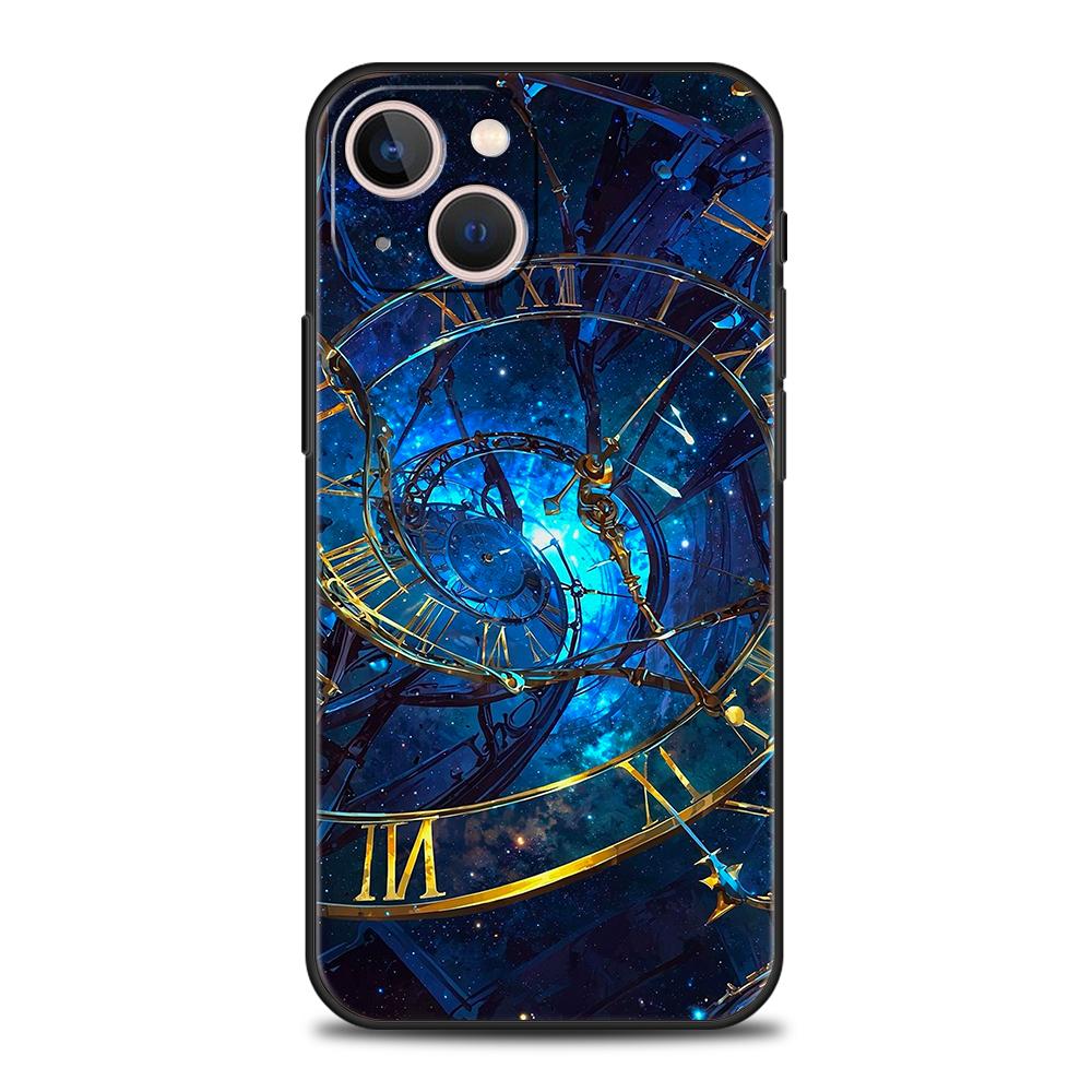 Чехол для телефона Cover для iPhone 17 16 15 14 13 12 Pro Max 11 Pro Max 17 AIR Plus Ударопрочный Мягкий ТПУ Корпус Вселенная Звездное Небо Луна