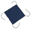 Coussin Galette De Chaise - Noname - 40x40cm - Pétrole - 4 Rabats - 100% Polyester