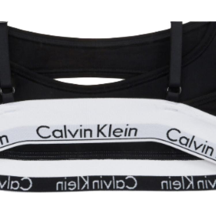 Calvin Klein Удобный простой мягкий бюстгальтер женское нижнее белье черный QF7387AD-UB1