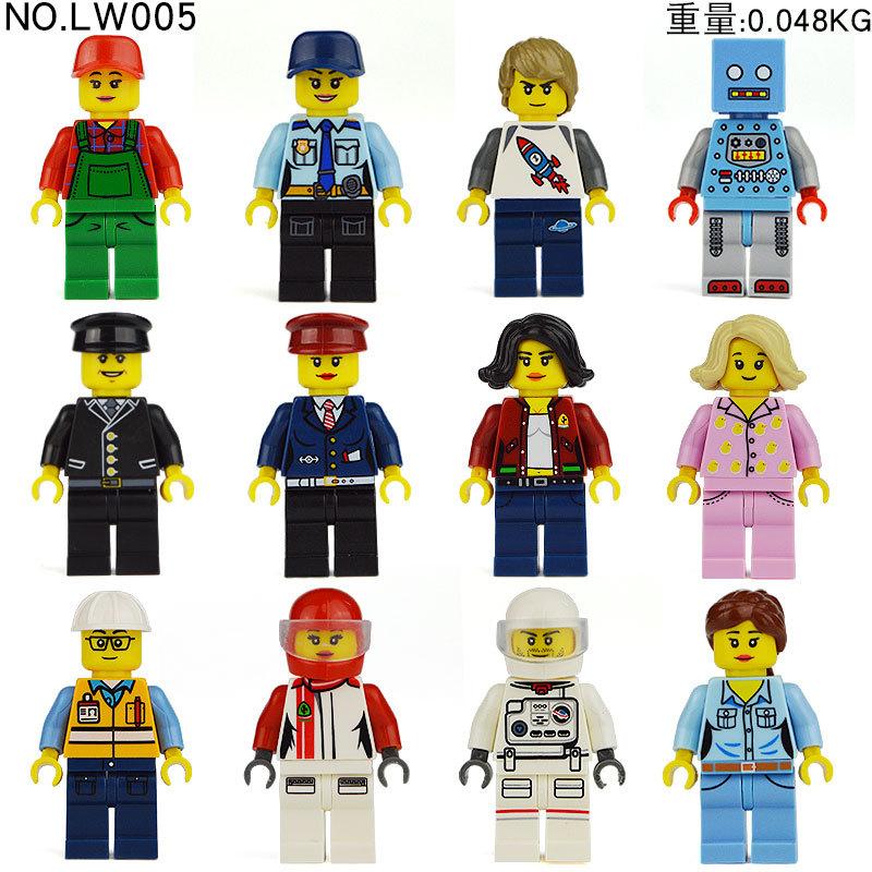 Professional Figure Building Blocks Set 8 Pack