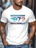 Unisex Black Tee Retro 1972 Limited Edition Text Graphic Print Short Sleeve Loose Casual Top For Adult Male Daily Street Wear Out