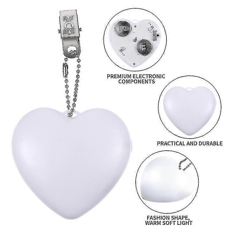 Mobestech Led Automatic Purse Light Sensor Touch Activated Handbag Lamp Mini Heart Shape Night Light