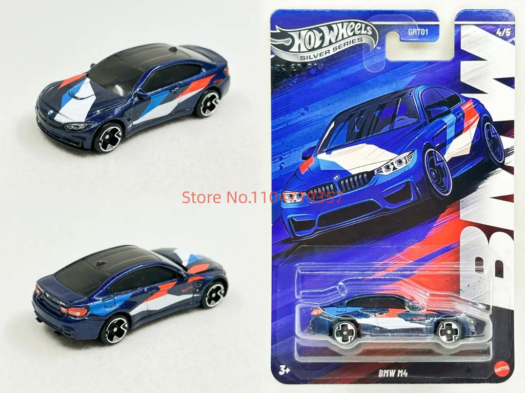 AAAOQ1 Hot Wheels Набор Bmw 2025 Серебряная Серия M1 M2 M3 M4 M5 1:Масштаб 64 Литая модель автомобиля Машинки Нераспечатанная Коллекция Grt01 Модели Игрушки