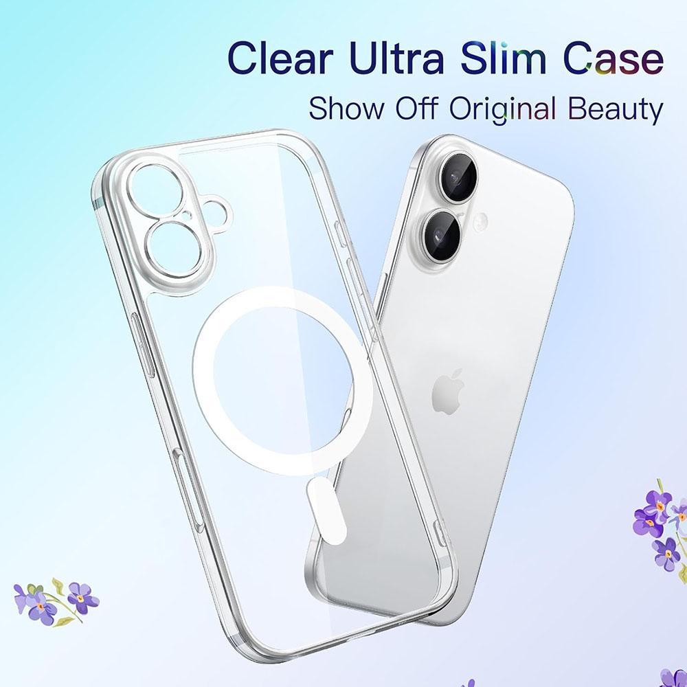 Гибридный чехол для защиты камеры для iPhone Air 17 16 15 14 11 Pro Max Plus 16E Магнитный чехол MagSafe Жесткое силиконовое покрытие