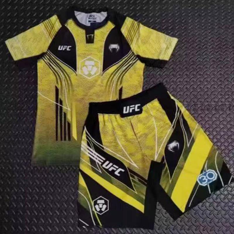 Men Women Kids Boxing Muay Thai MMA Training Set Quick Dry Breathable Short Sleeve Shorts Gym Fight Wear
