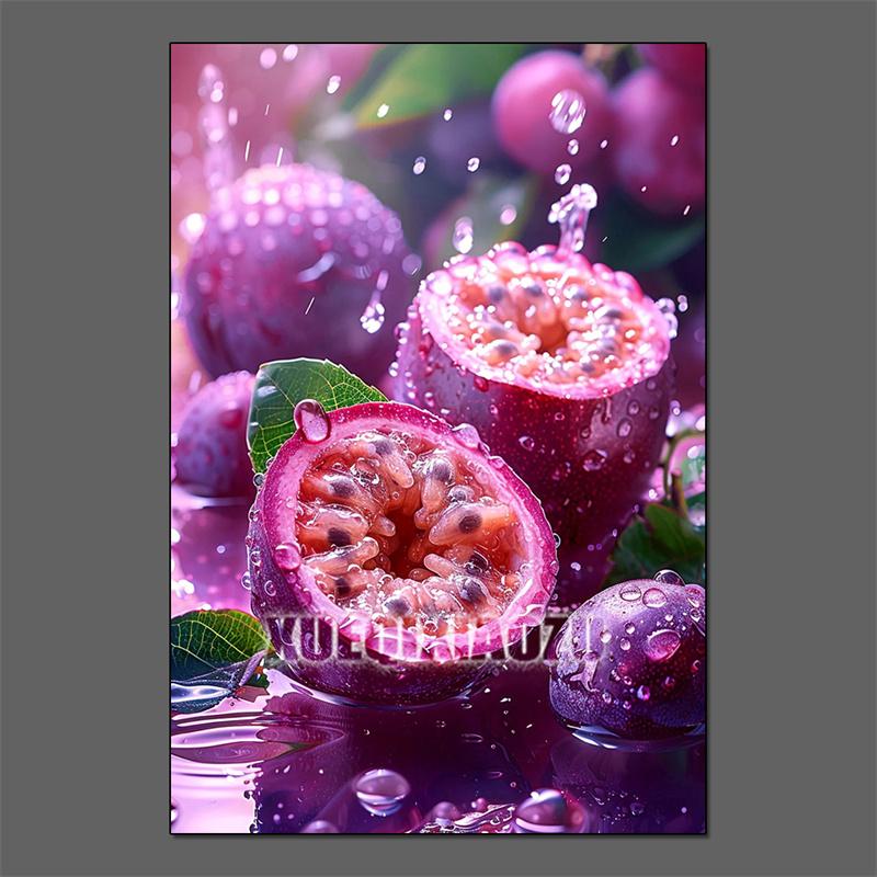 Fruit Diamond Painting Strawberry Lemon Picture Full Diamond Mosaic Cross Stitch Kit Art DIY Kitchen Restaurant Home Decoration