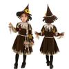Halloween Adult Children Wizard of Oz Scarecrow, Masquerade Party Play Parent-Child Costumes