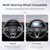 AABHN1 Suitable for Chevrolet Breathable Holes Leather Steering Wheel Cover Segmented Quick Release Design Non-Slip and Durable Cruze Spark Captiva 