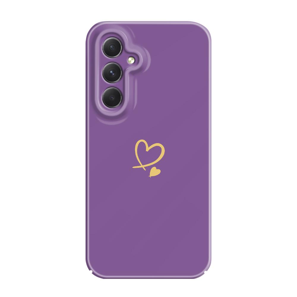 Simple Love Phone Case For Samsung Galaxy A54 A34 A24 A14 A04 A73 A53 A33 A23 A13 A72 A52 A32 4G 5G Film Hard Cover