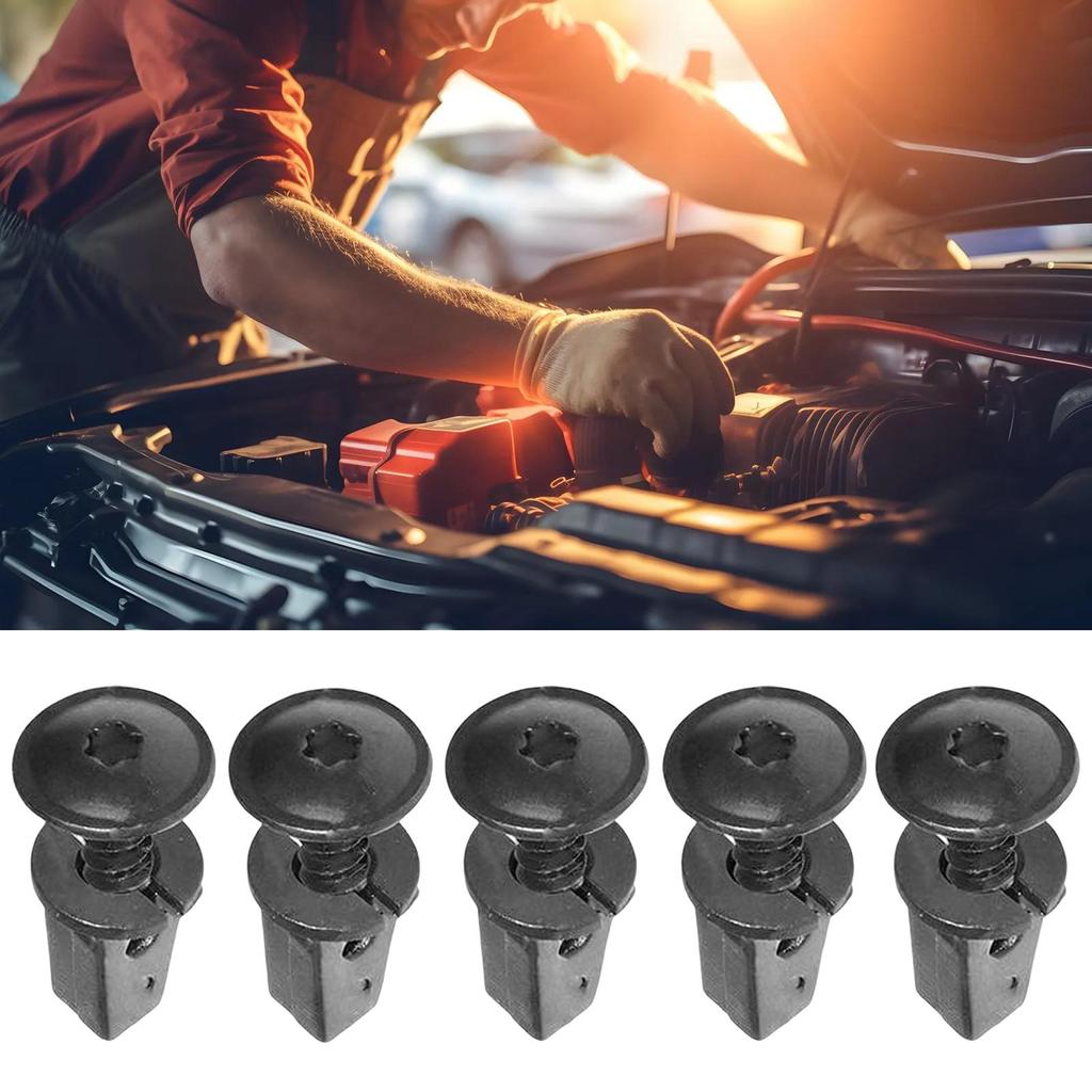 10pcs/20pcs/SetCar Bumper Clips Plastic Rivets Fasteners Screw Car Bumper F ender Black Rivet Car Fastener Clips Repair Parts