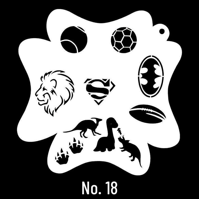 Children's Face & Body Painting Stencils – DIY Tattoo Patterns and Graffiti Templates