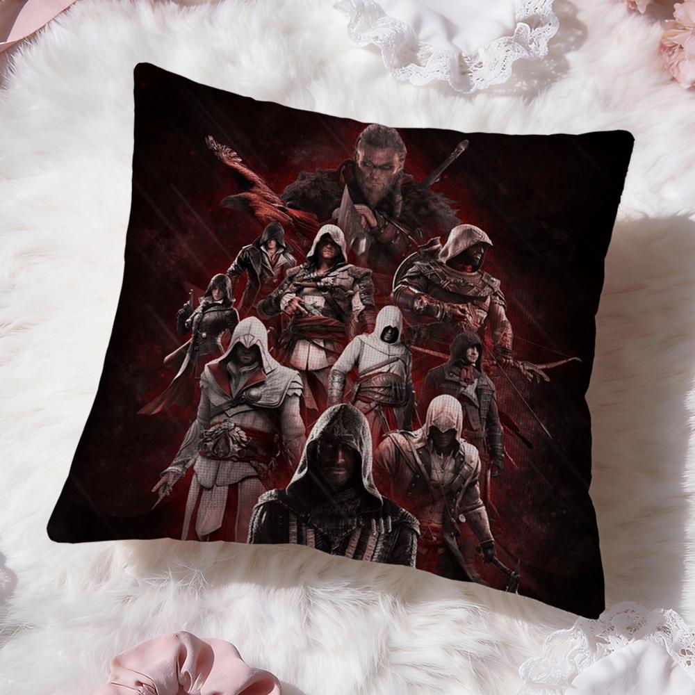 Игровой A-Assassins CreedS Наволочка Премиум Комфорт Двусторонняя Наволочка - Дизайн "Два в Одном" для Любой Комнаты и Салона Автомобиля