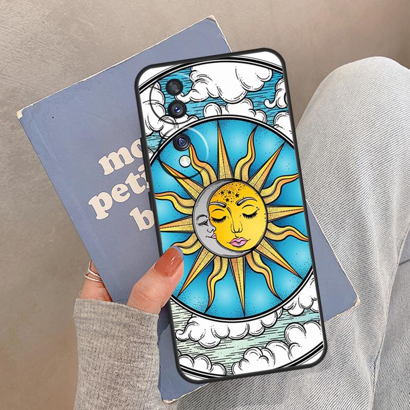 Кейс 'Солнце и Луна' Мистический Зодиак для Honor Magic 8 Pro 5 6 7 Lite Чехол для Honor 200 400 90 70 50 X8a X8b X9a X9b X9c
