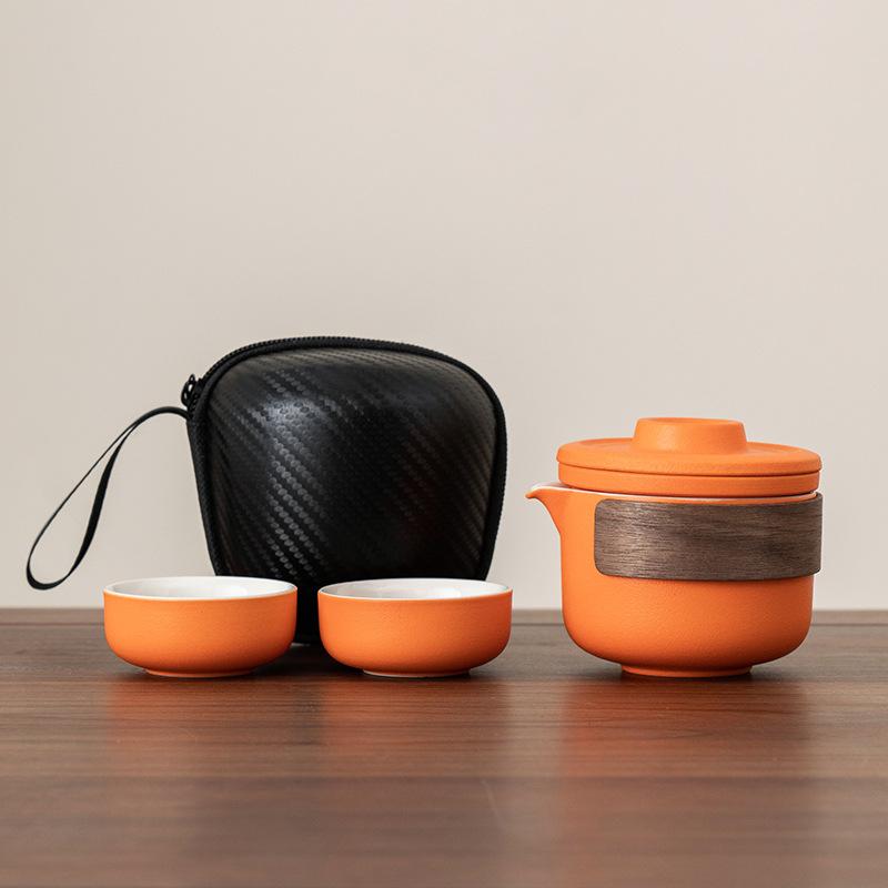 Портативные дорожные наборы посуды для чая Kung Fu Tea Maker Kuaike Чашка На открытом воздухе Портативный Мини Роскошный Праздничный Подарок Набор для чая